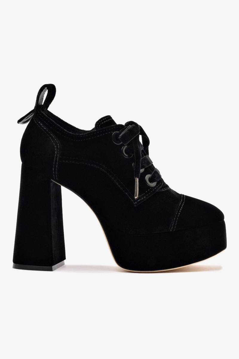 Eleonor Bootie In Black Velvet 1