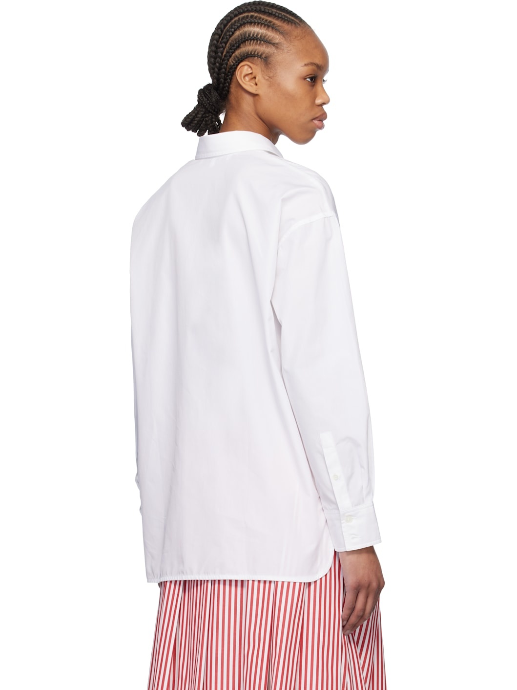 White Baby Fox Patch Classic Shirt - 3