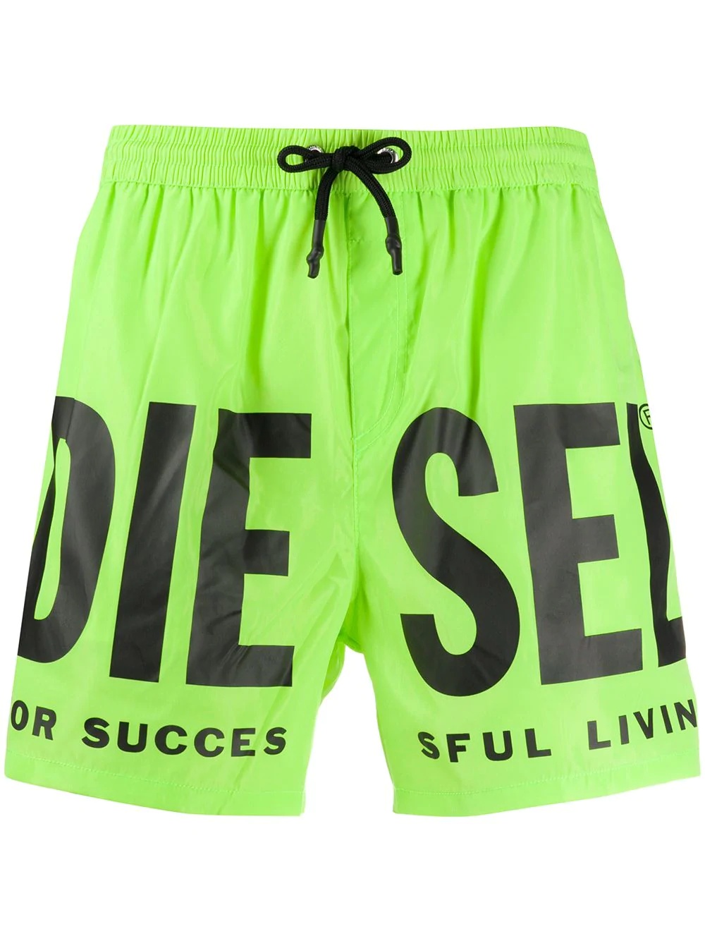 logo print swim shorts - 1