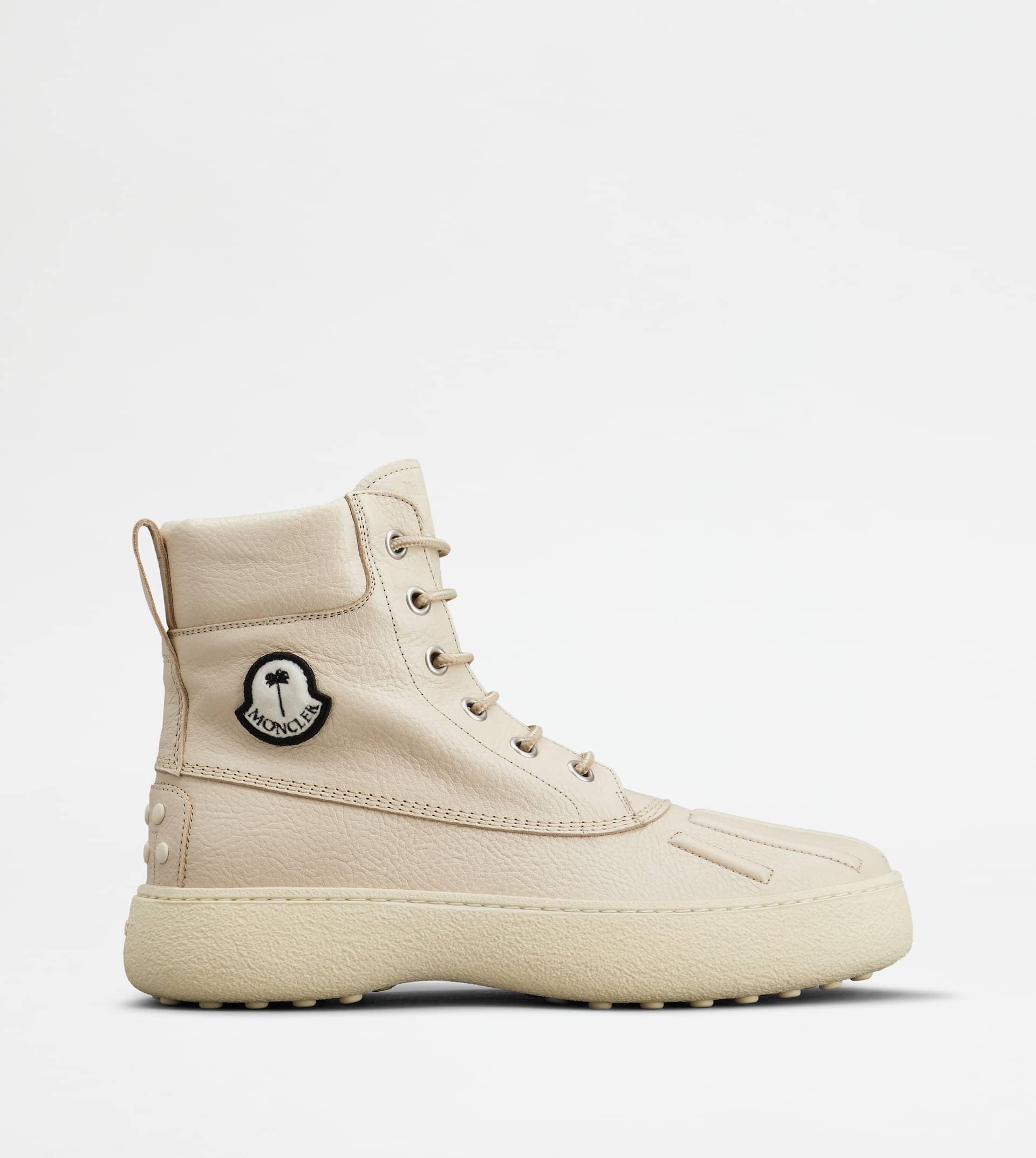 TOD'S W. G. BOOTS TOD'S X 8 MONCLER PALM ANGELS IN LEATHER - WHITE - 1