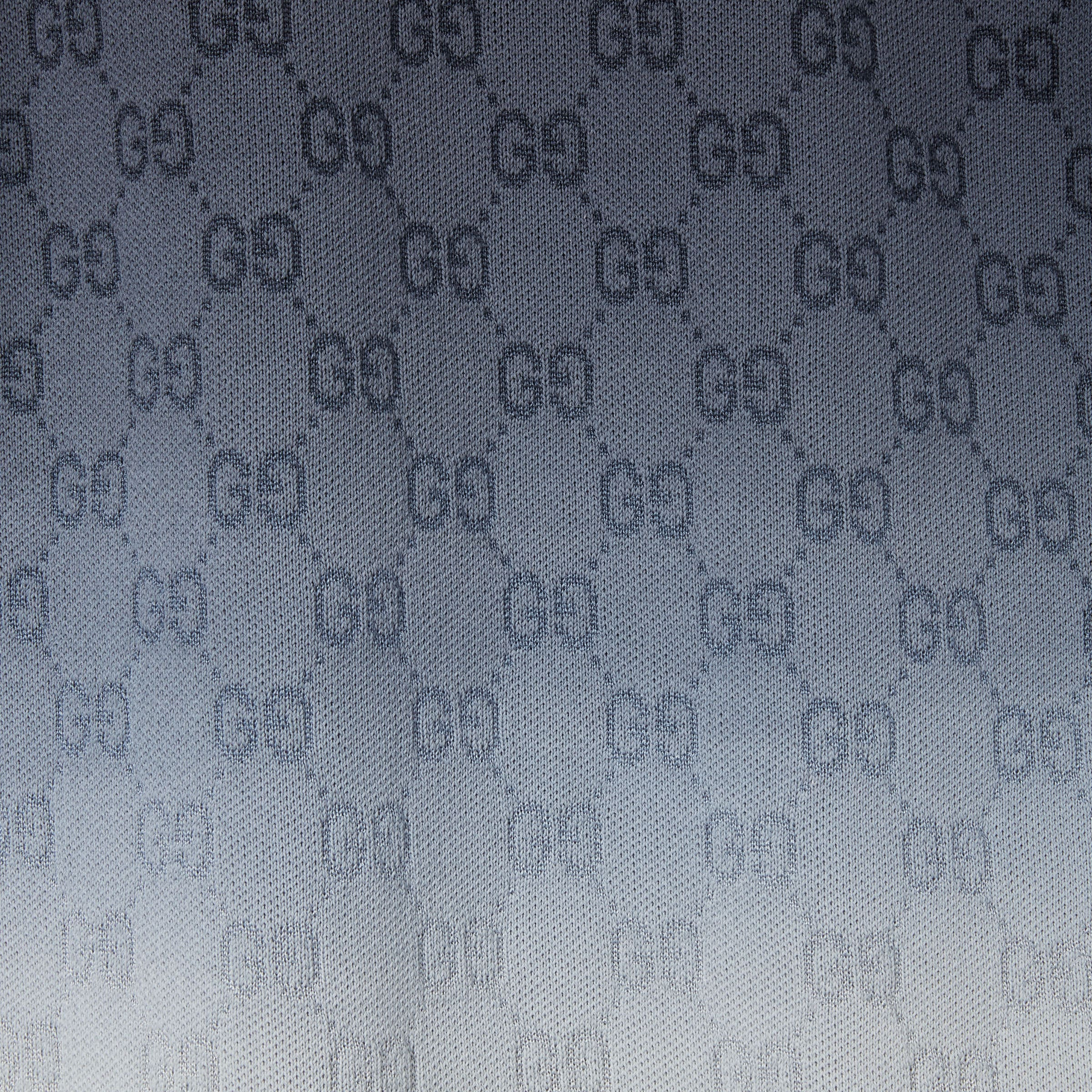 GG cotton knit jacquard polo shirt - 6