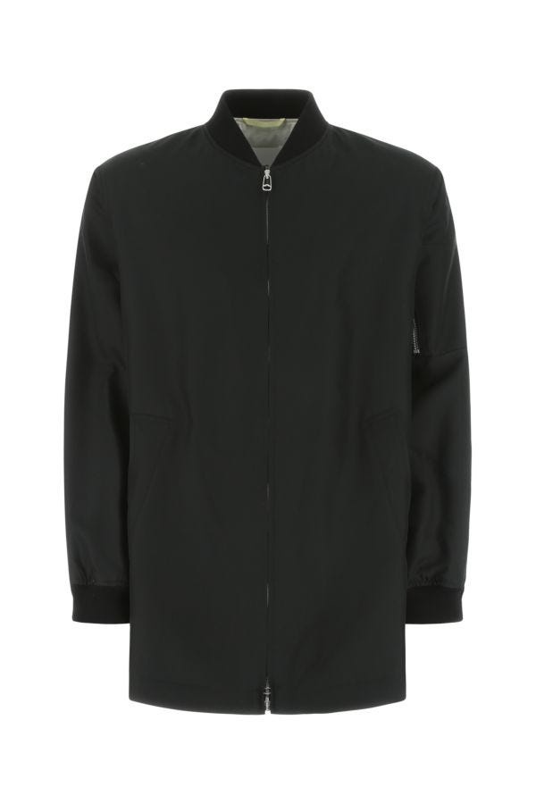 Oamc Man Black Acetate Blend Windbreaker - 1