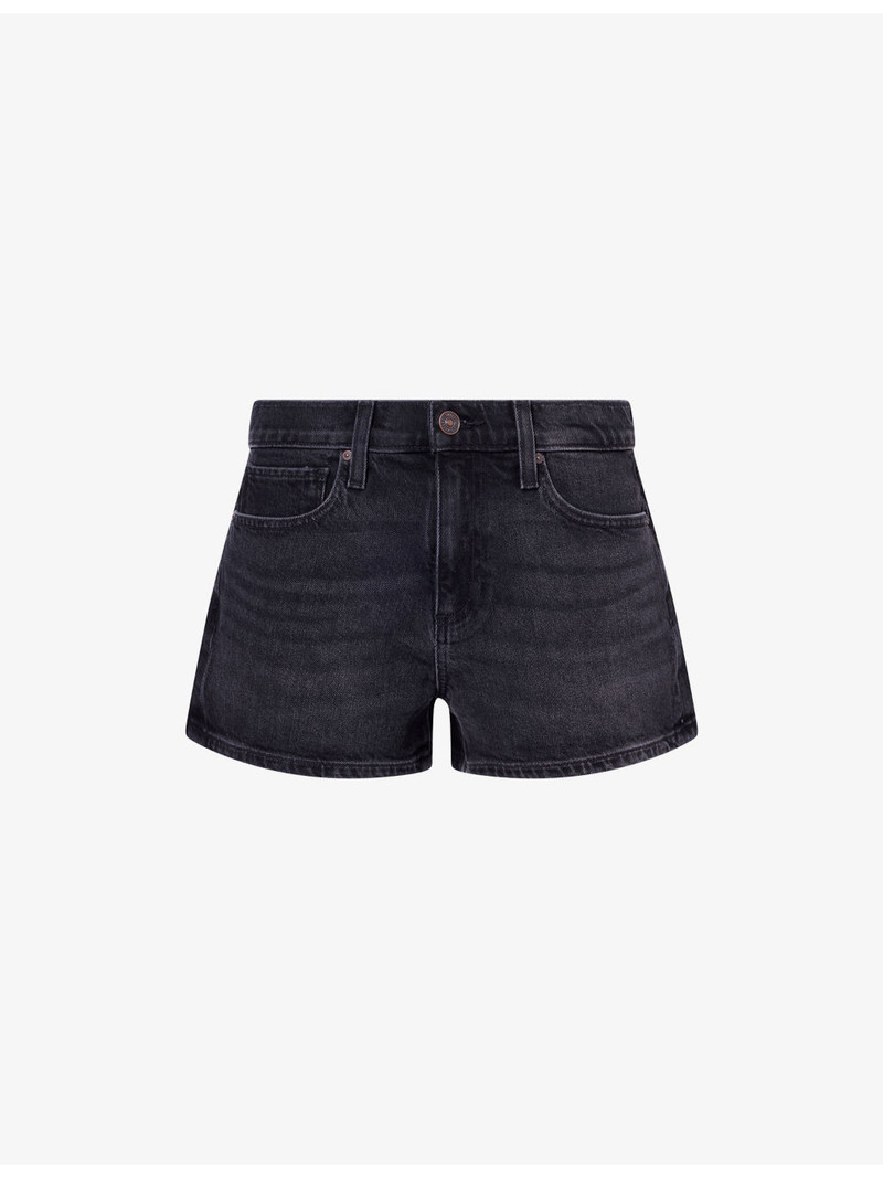 Hayley Mid-Rise Denim Mini Shorts 1