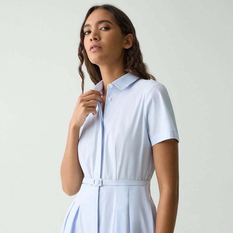 Short-Sleeve Shirt Dress in Good Cotton 5