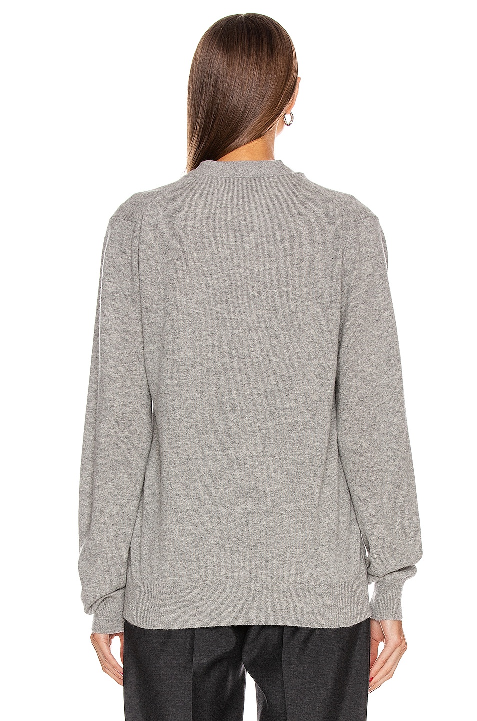 Wool Black Heart Emblem Cardigan - 4