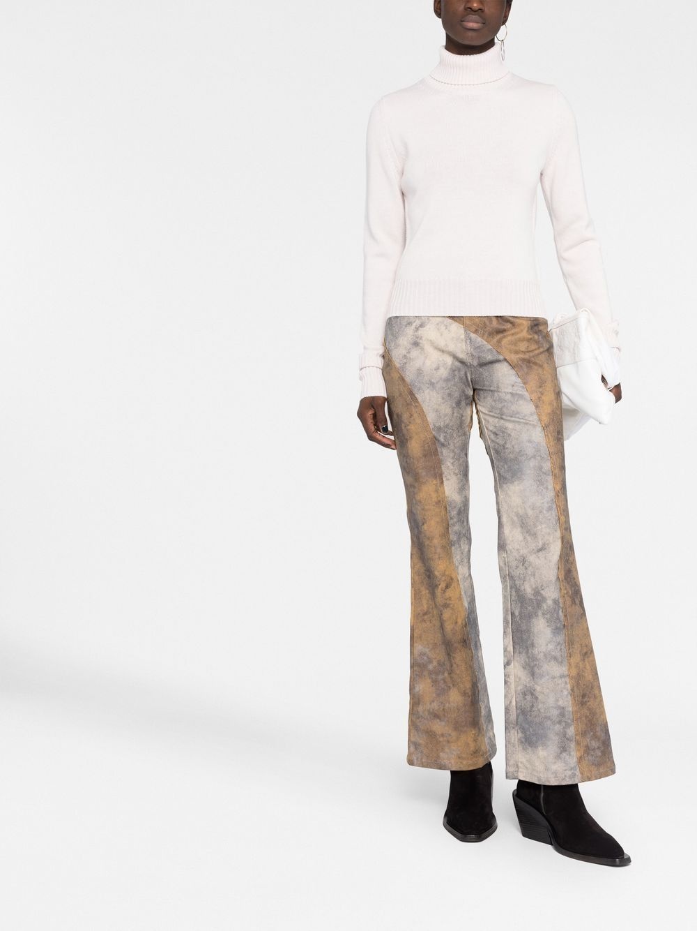 open-back roll-neck top - 2