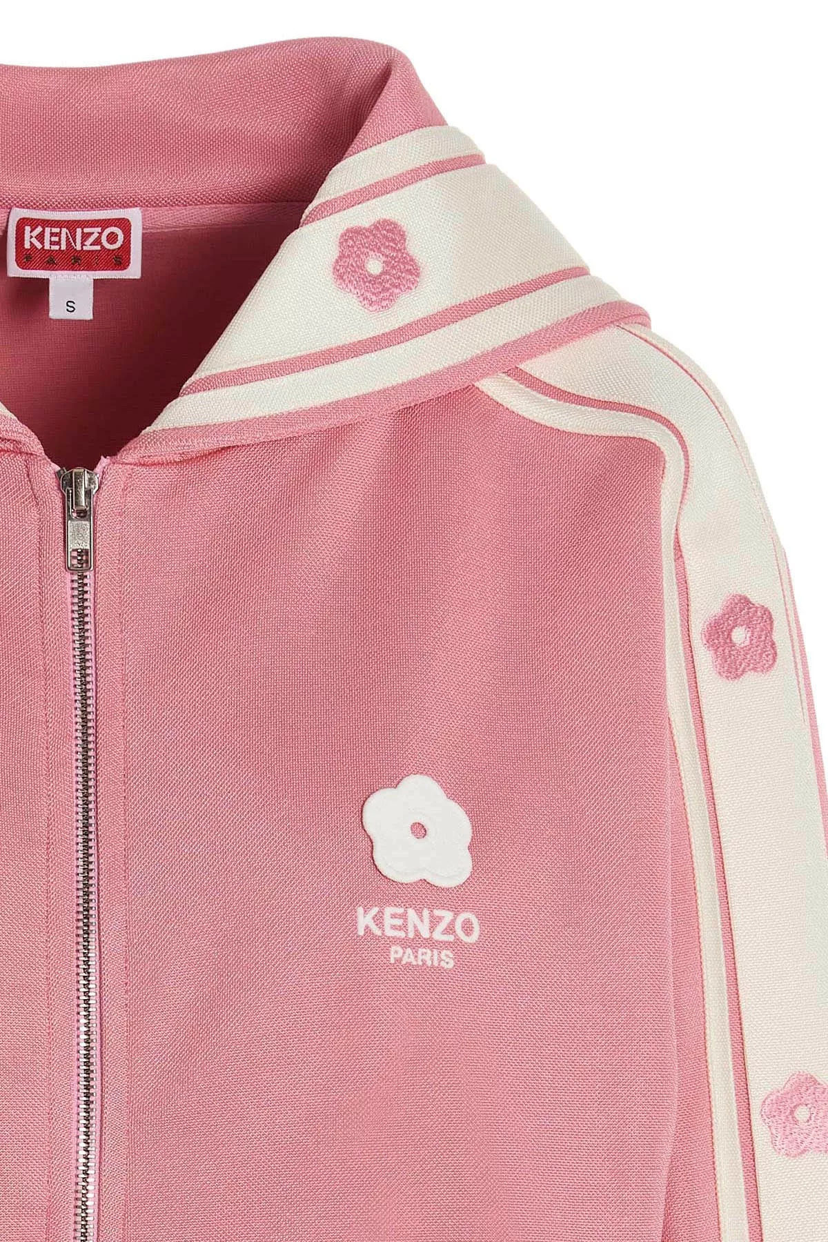 Logo embroidery bib sweatshirt - 5