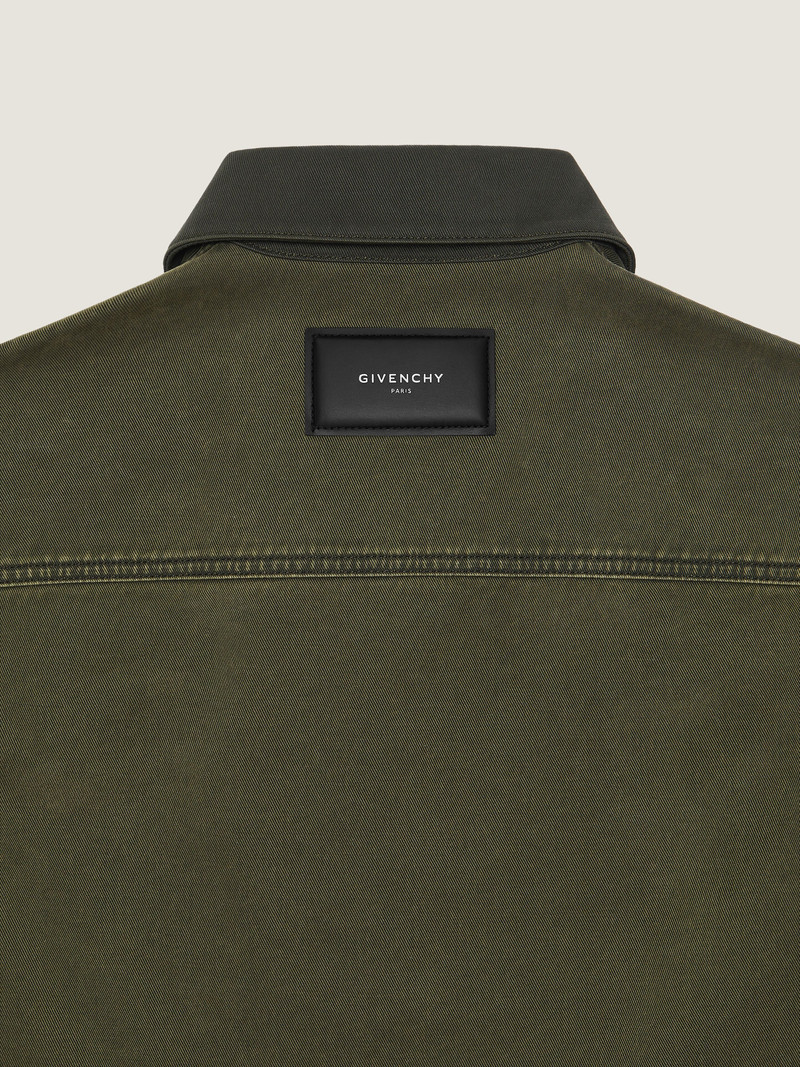 OVERSHIRT IN KHAKI DENIM 4