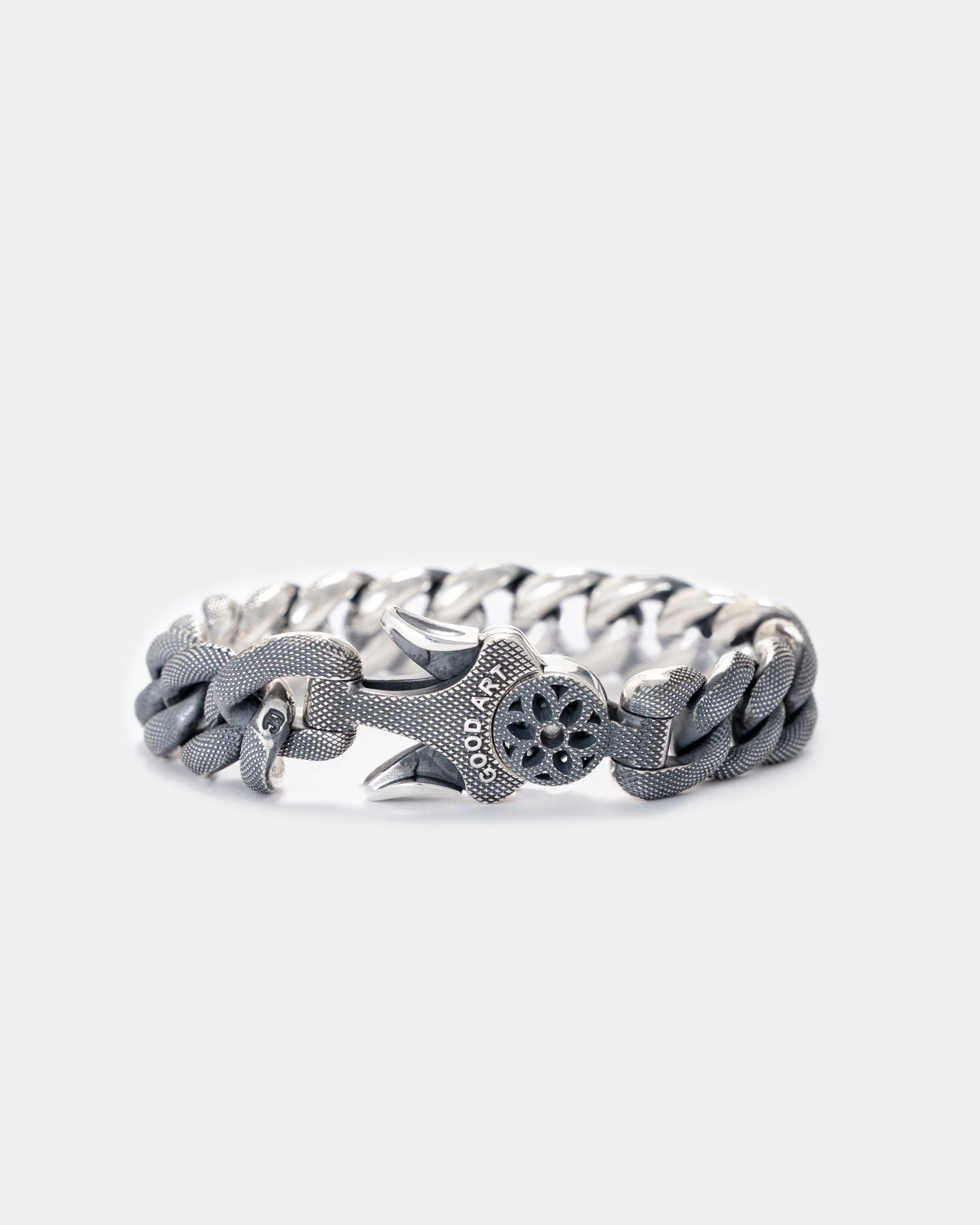 BS-10GB GOOD ART HLYWD MODEL 10 GOOSEBUMP BRACELET SIZE B - STERLING SILVER - 1