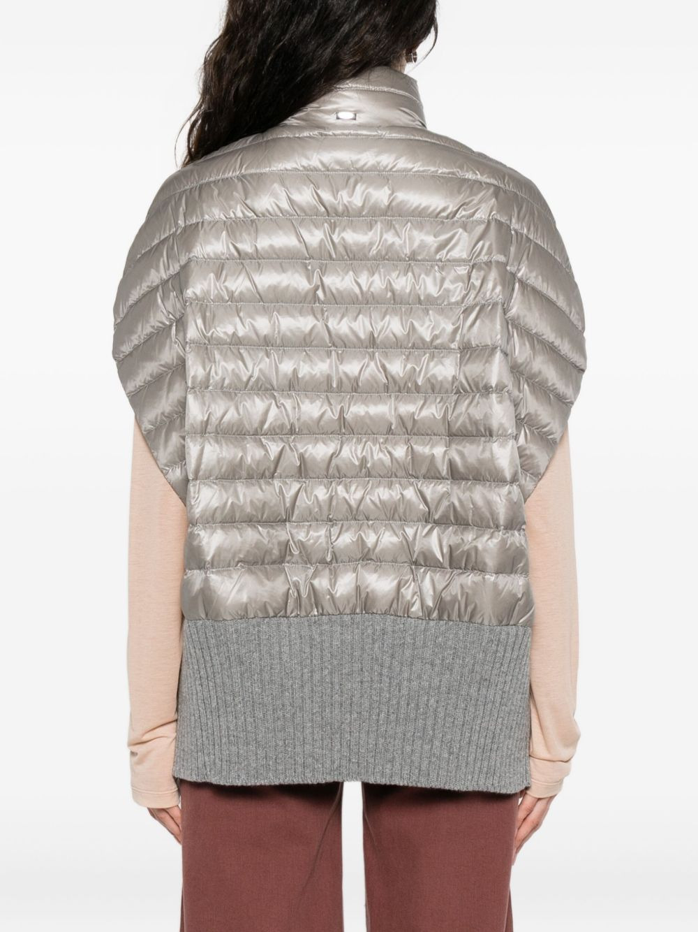 ribbed-knit gilet - 4
