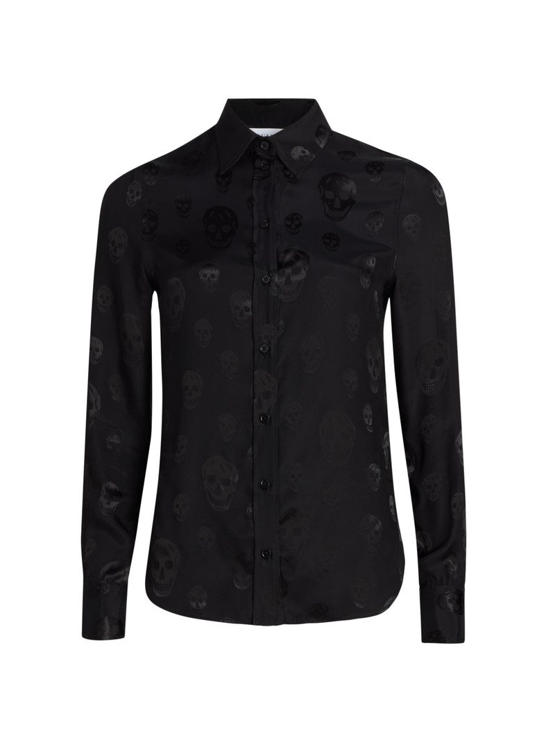 Women's Skull Slim-Fit Shirt - Black 1
