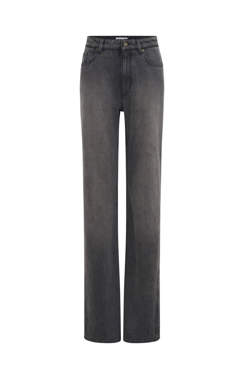 Moon Laser Grey Wash Denim Cropped Jacket 1