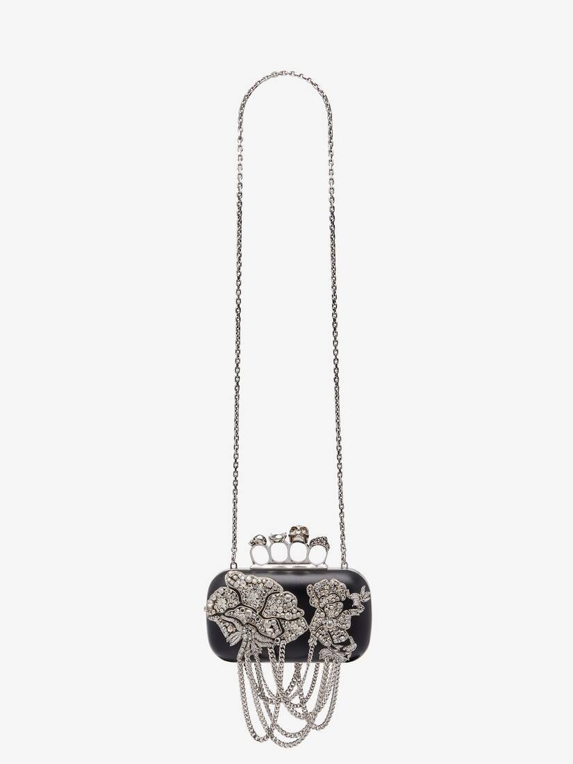 Women's Knuckle Clutch in Black 7