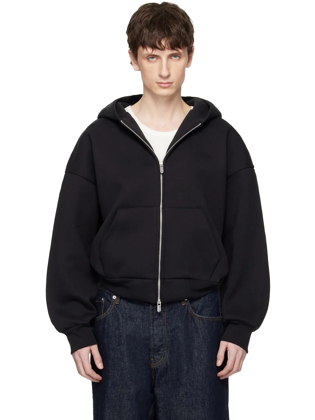 Black V2 Zipped Hoodie - 1