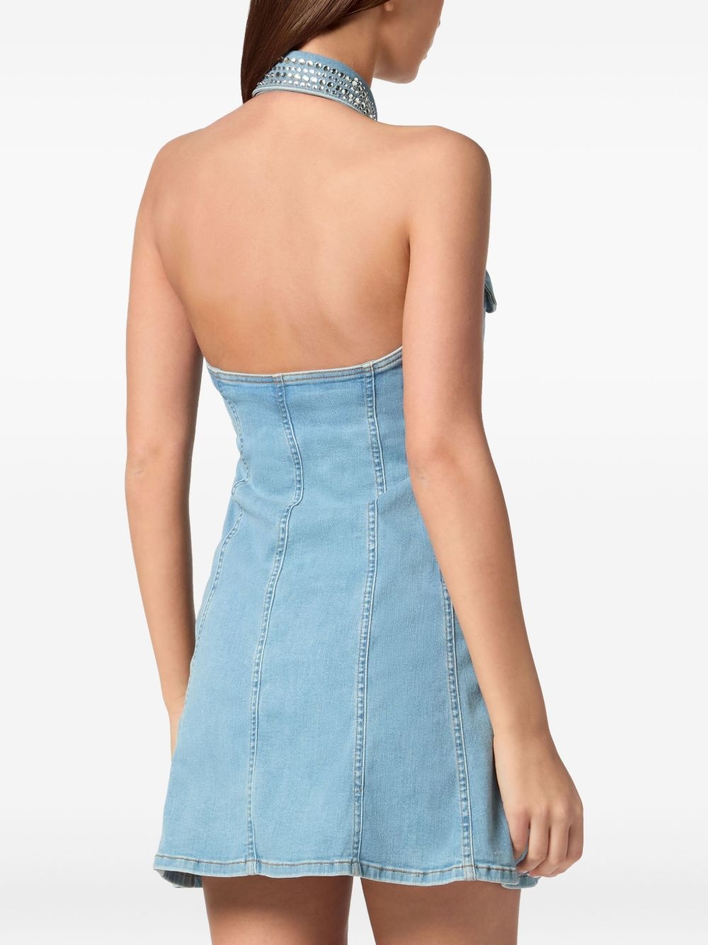 denim mini dress - 3
