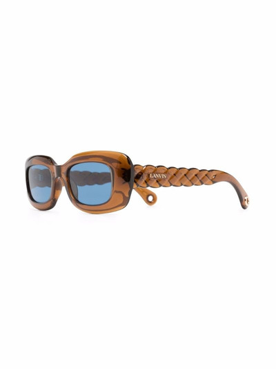 Lanvin tinted rectangle-frame sunglasses outlook