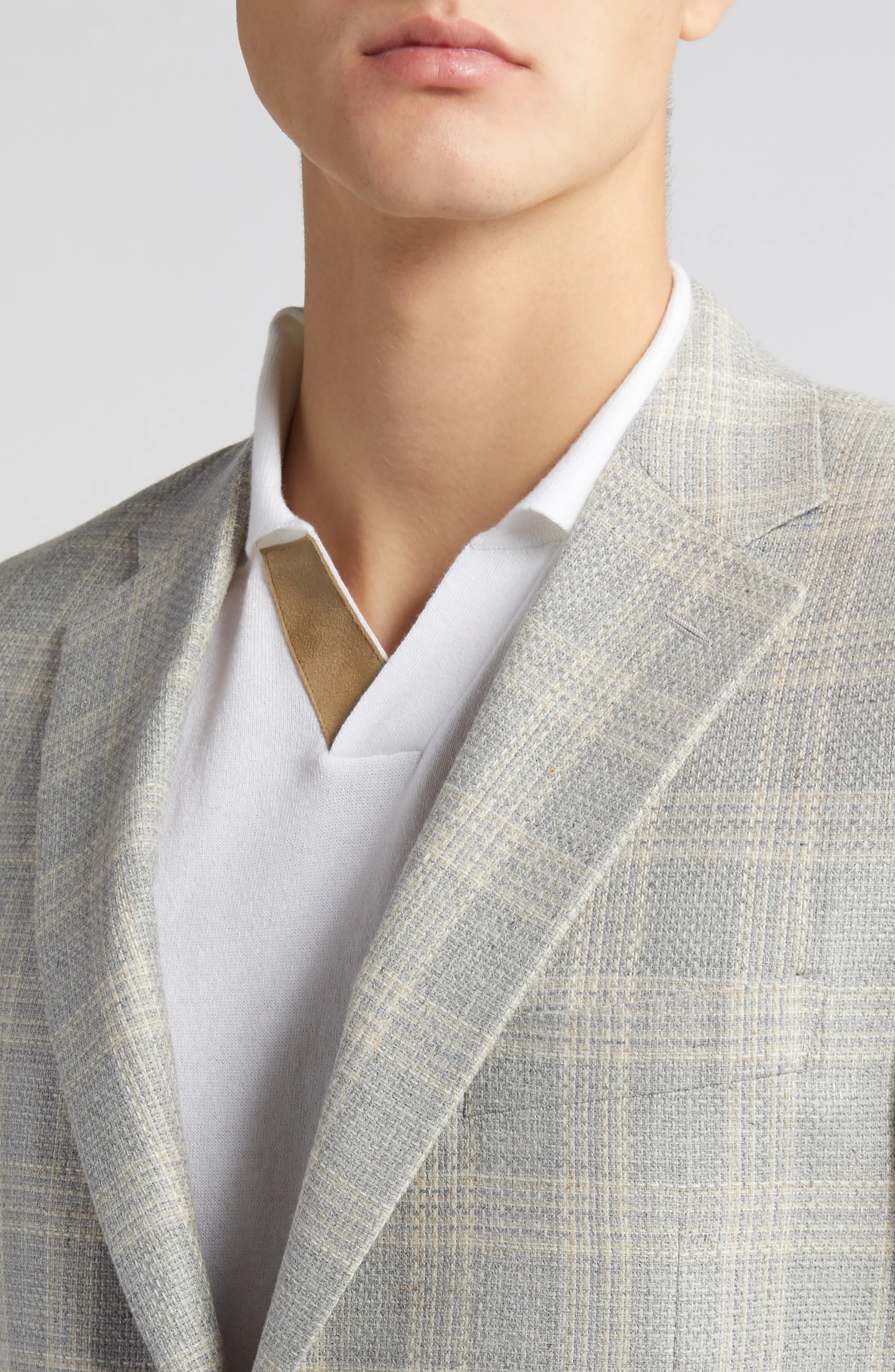 Siena Regular Fit Plaid Silk & Wool Sport Coat - 4