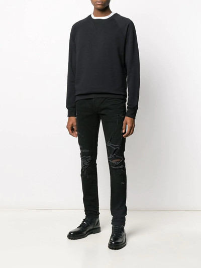 Balmain distressed slim-fit jeans outlook