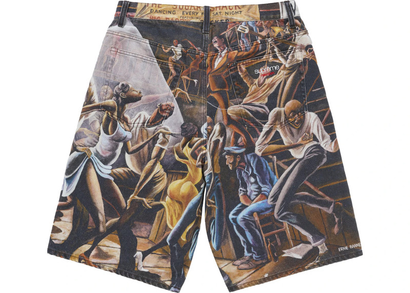 Supreme Supreme Ernie Barnes Baggy Denim Short Dance outlook