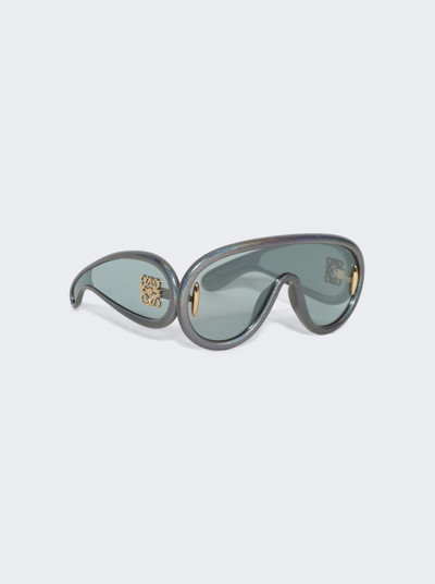 Loewe Wave Mask Sunglasses Holographic Grey outlook