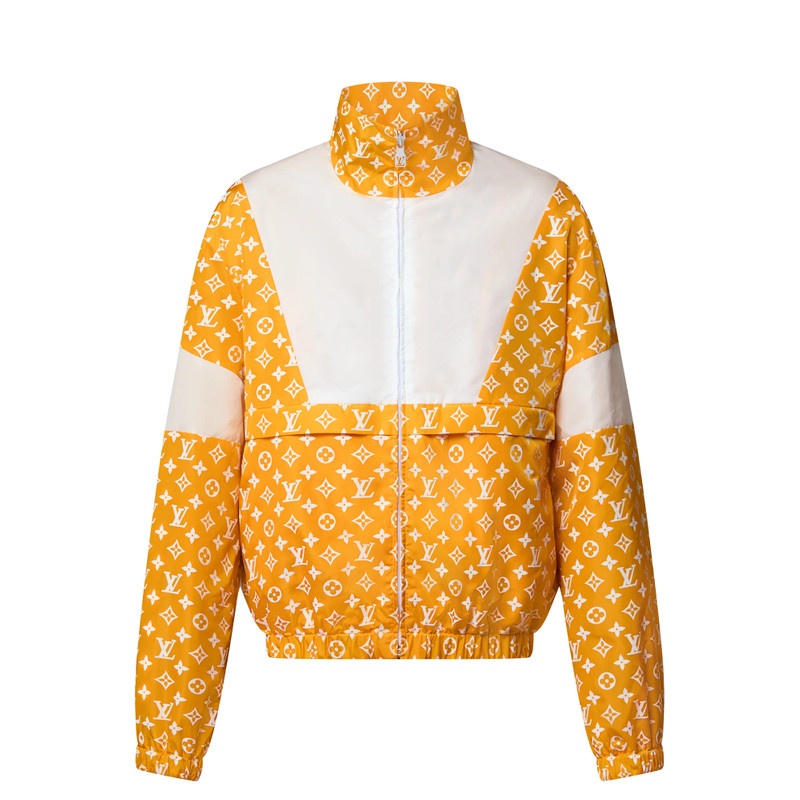 Monogram Printed Technical Track Top 1