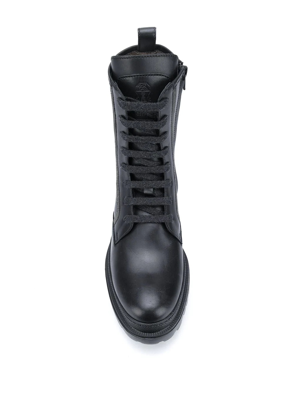 bead-trimmed military ankle boots - 4