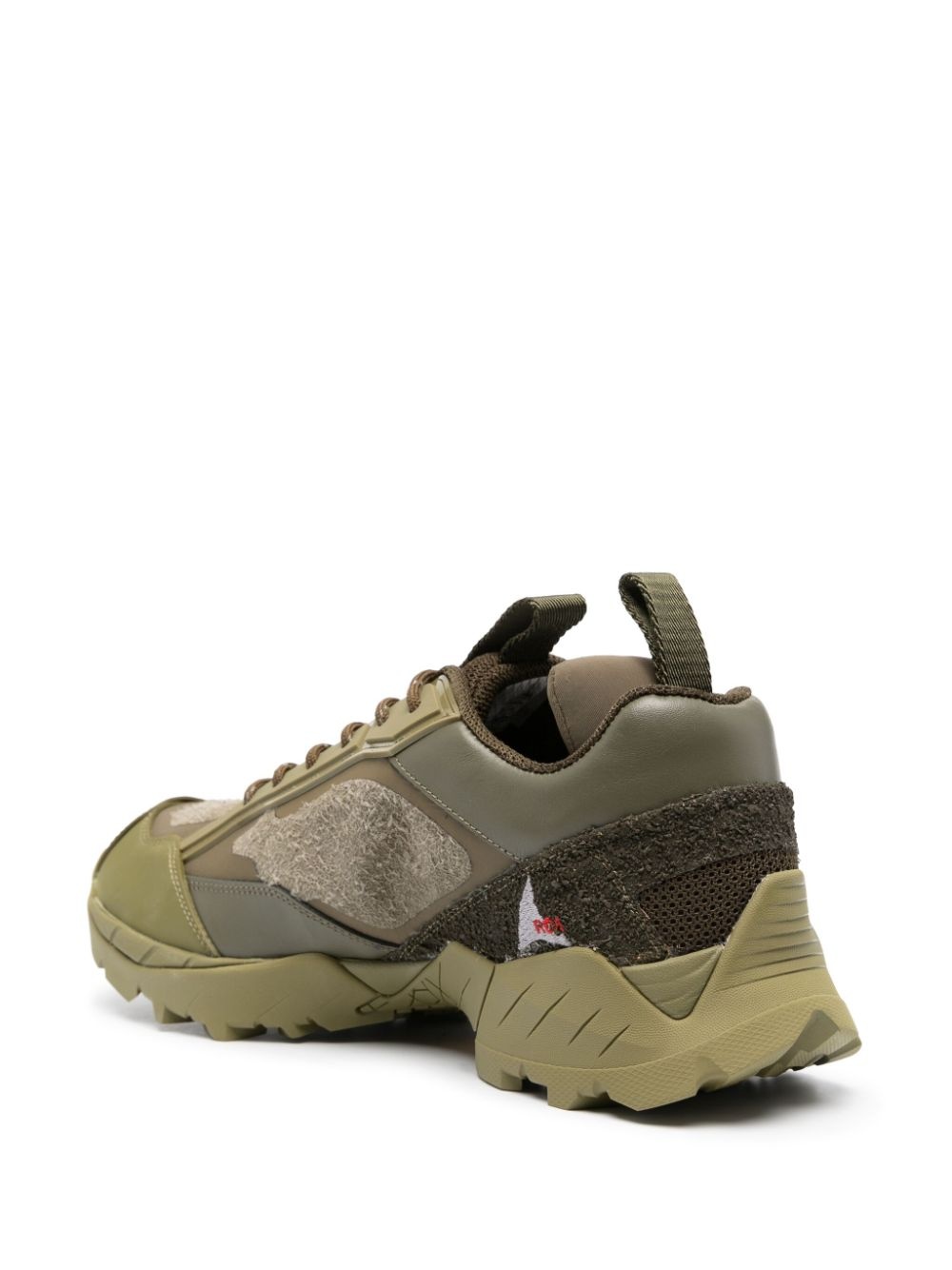 Lhakpa panelled lace-up sneakers - 3