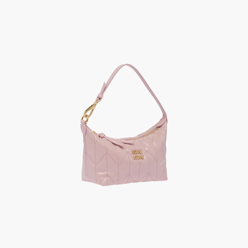 Miu Spirit matelassé patent leather mini-bag - 5