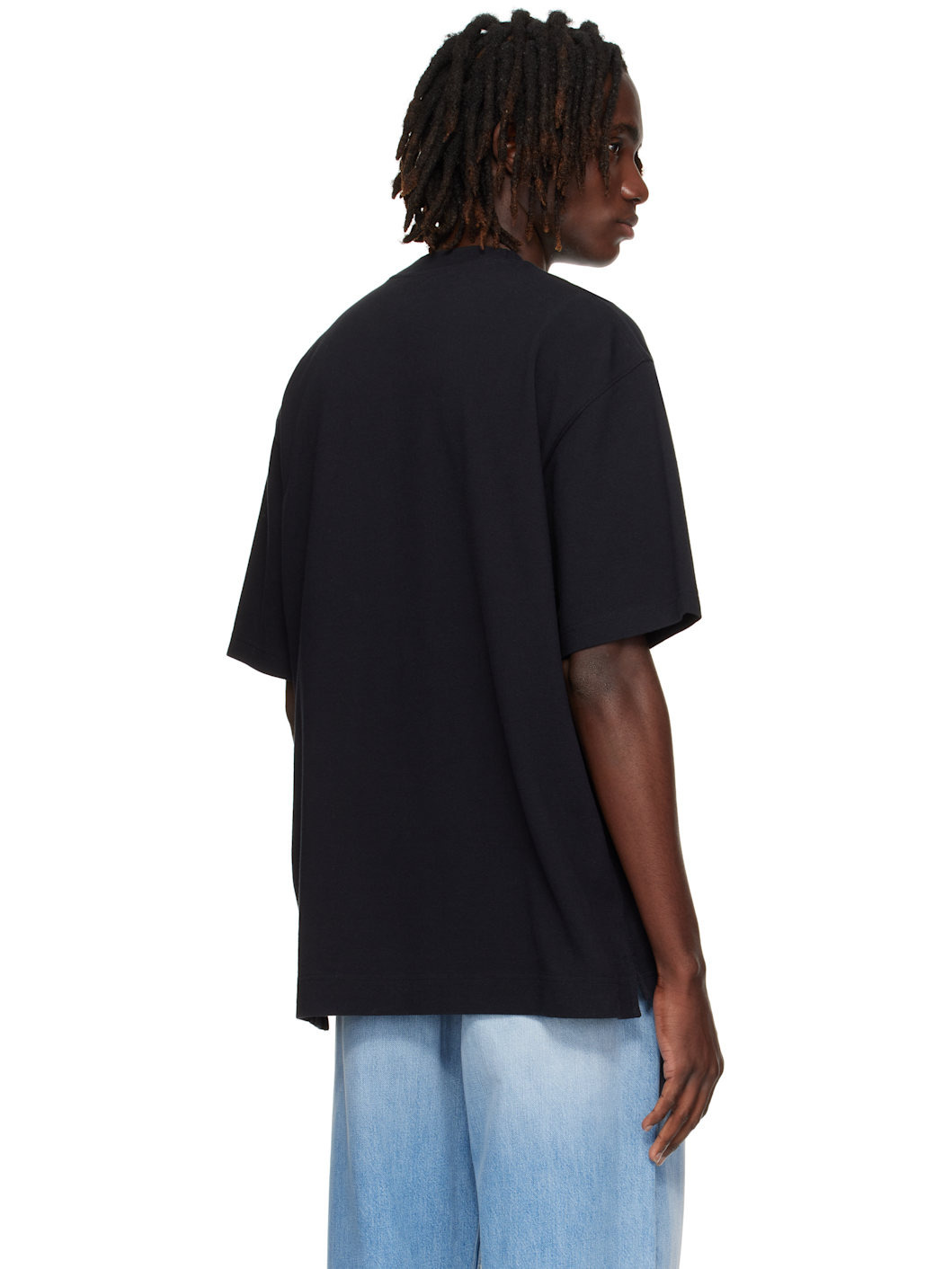 Black Logo Relaxed-Fit T-shirt - 3