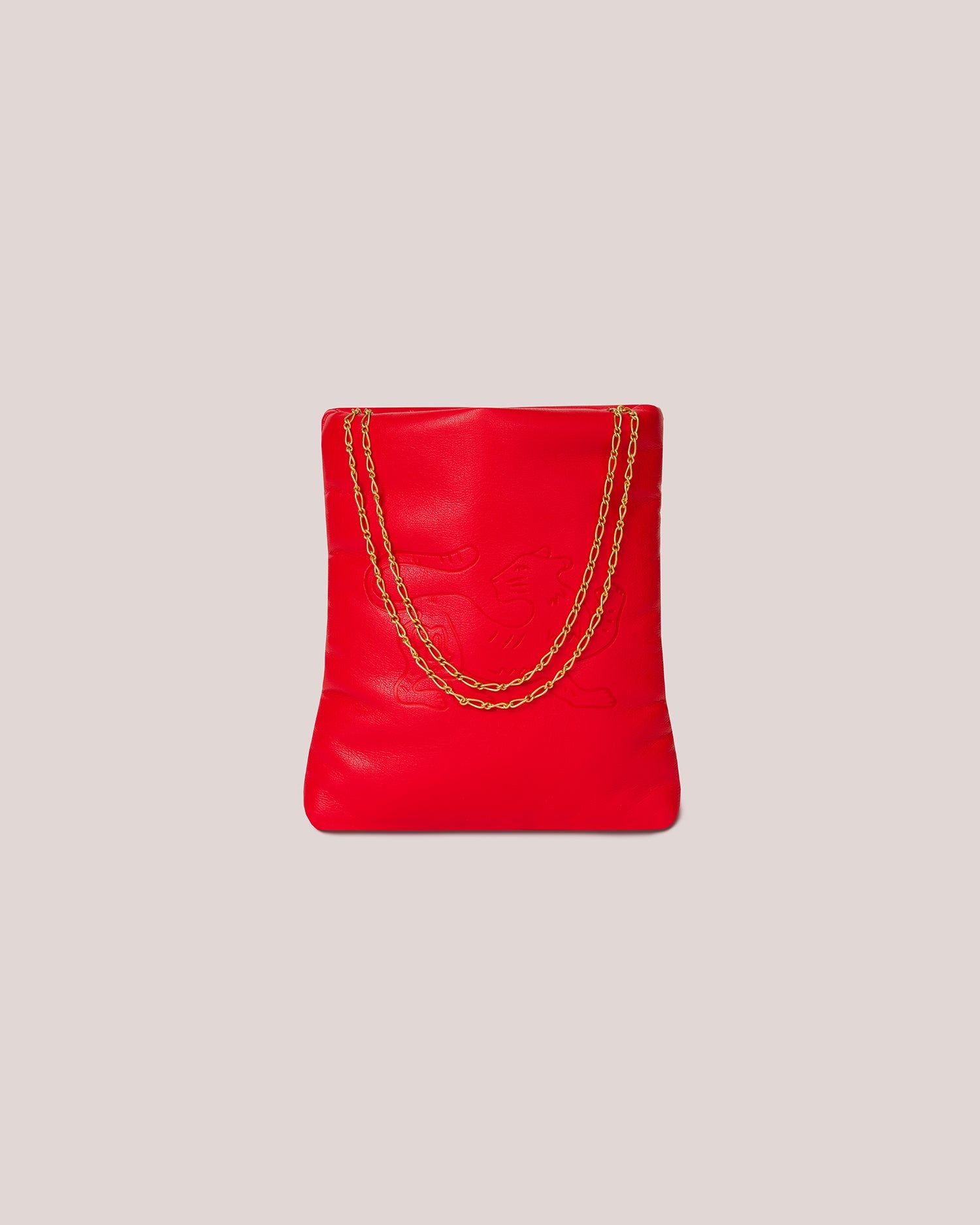 Vegan Leather Chain Handle Bag - 3