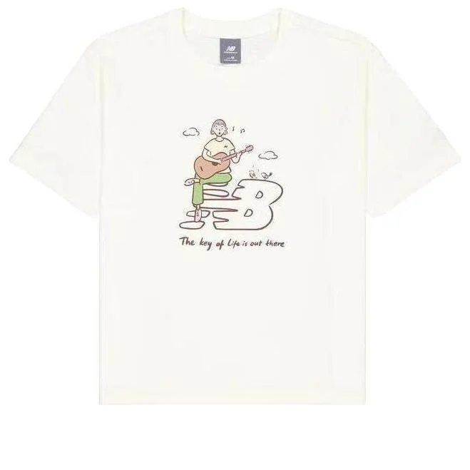 (WMNS) New Balance x PK Illustration T-shirt 'Ivory' NEE26092-IV - 1