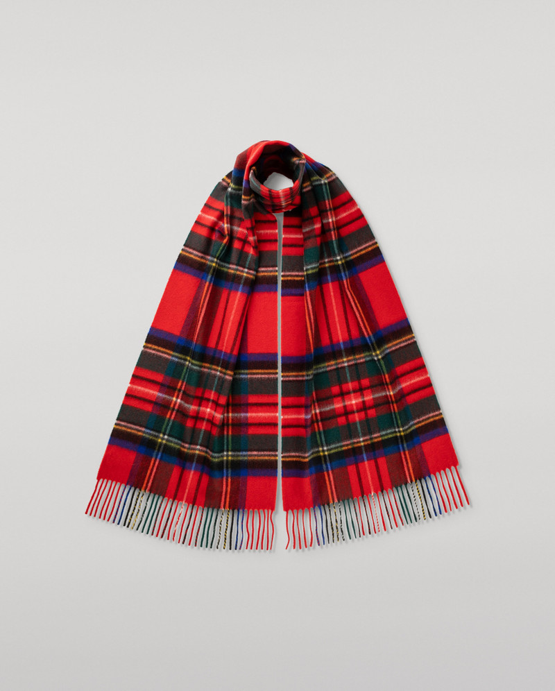 Royal Stewart Tartan Merino Scarf 1