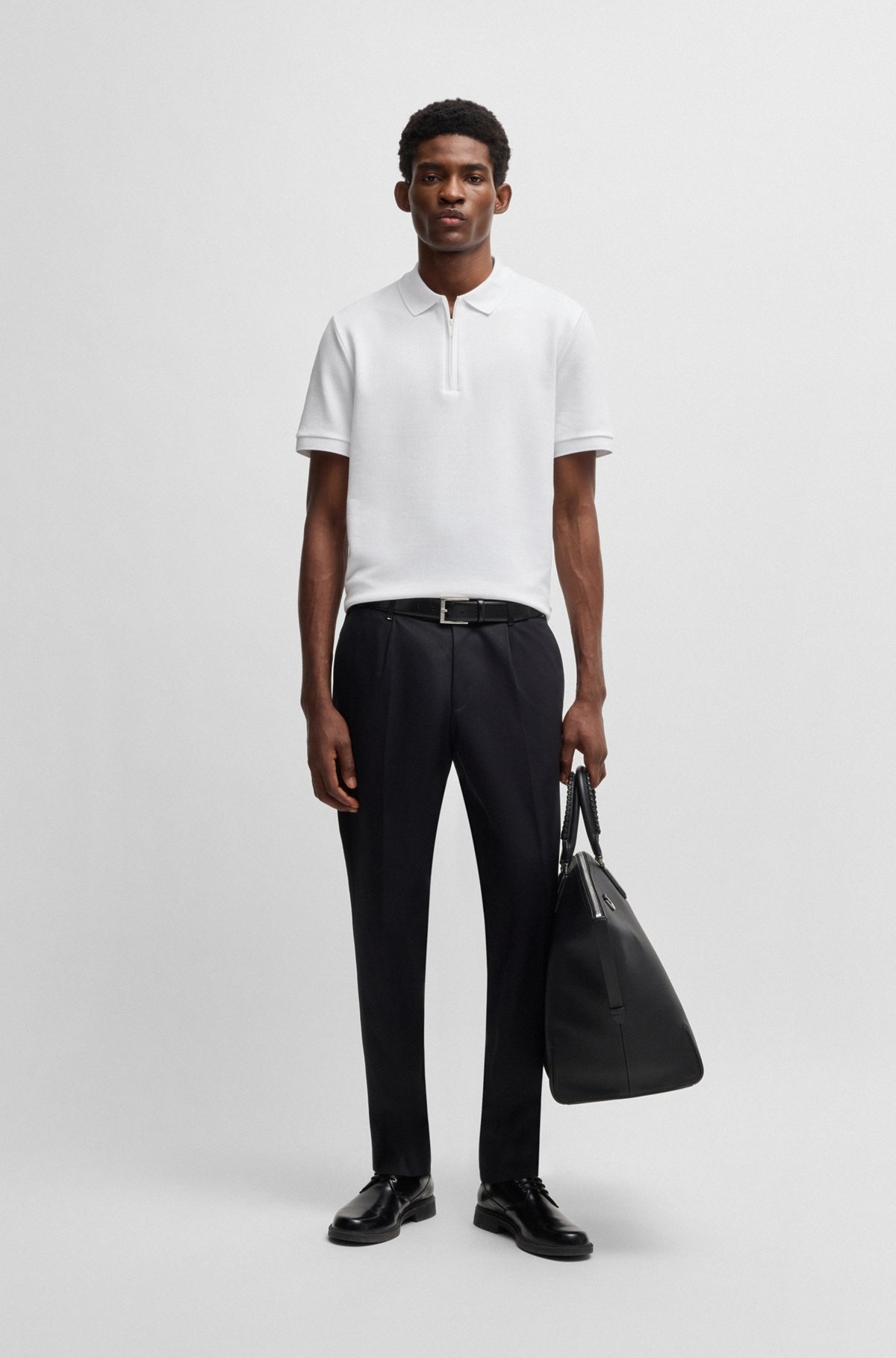 POLO SHIRT WITH SEERSUCKER STRUCTURE - 4