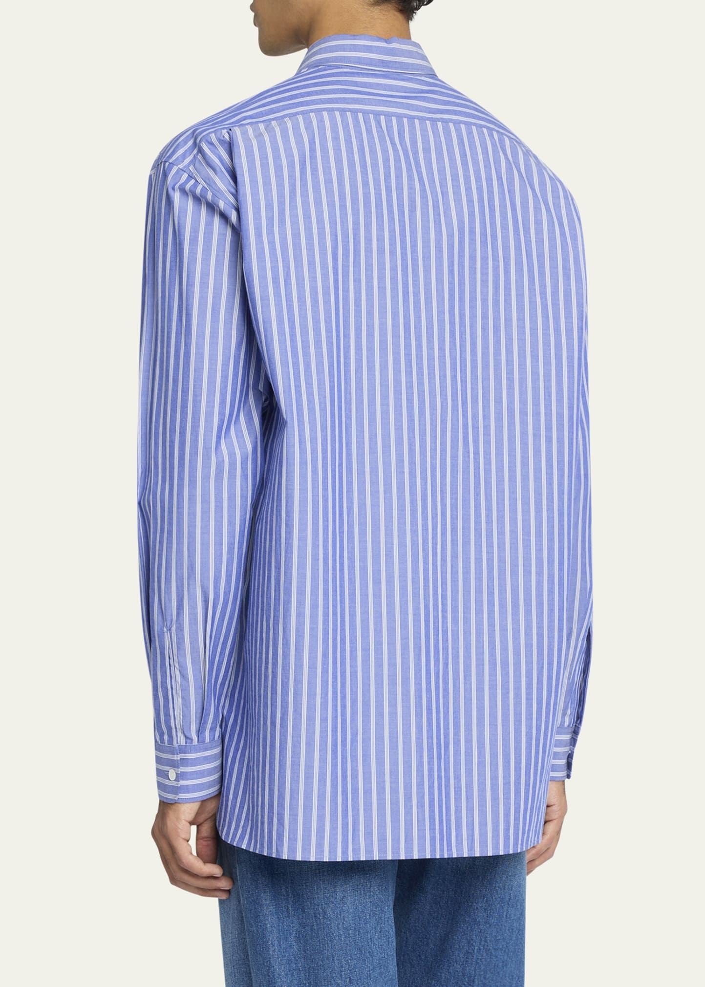 Men's Bresson Striped Poplin Sport Shirt - 3