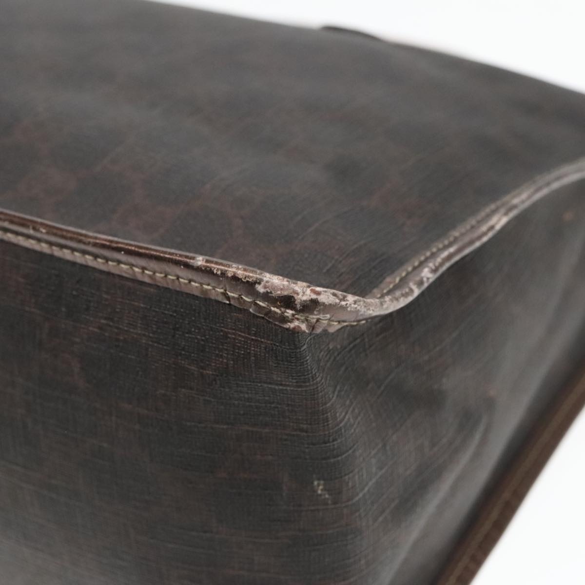 GUCCI GG Canvas Hand Bag Brown Gold - 12