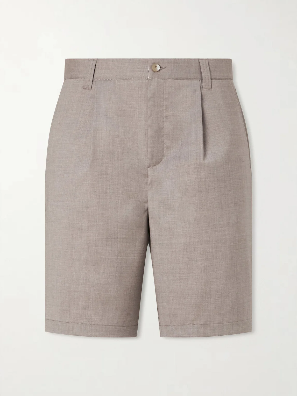 Serano Pleated Wool Shorts - 1
