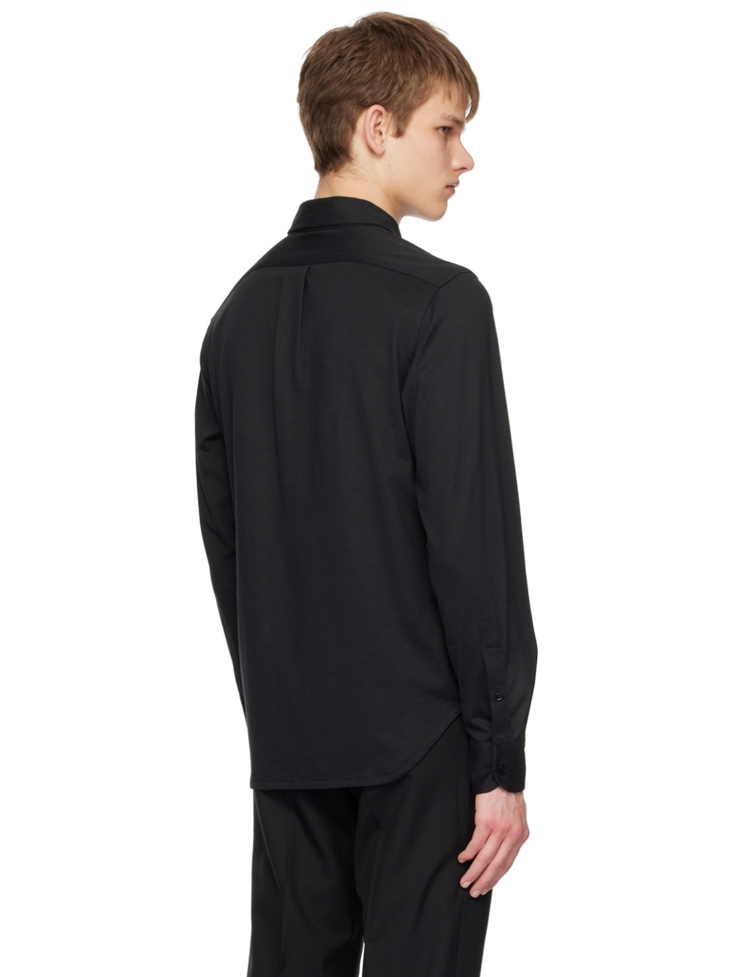 Black Flap Pocket Shirt - 3