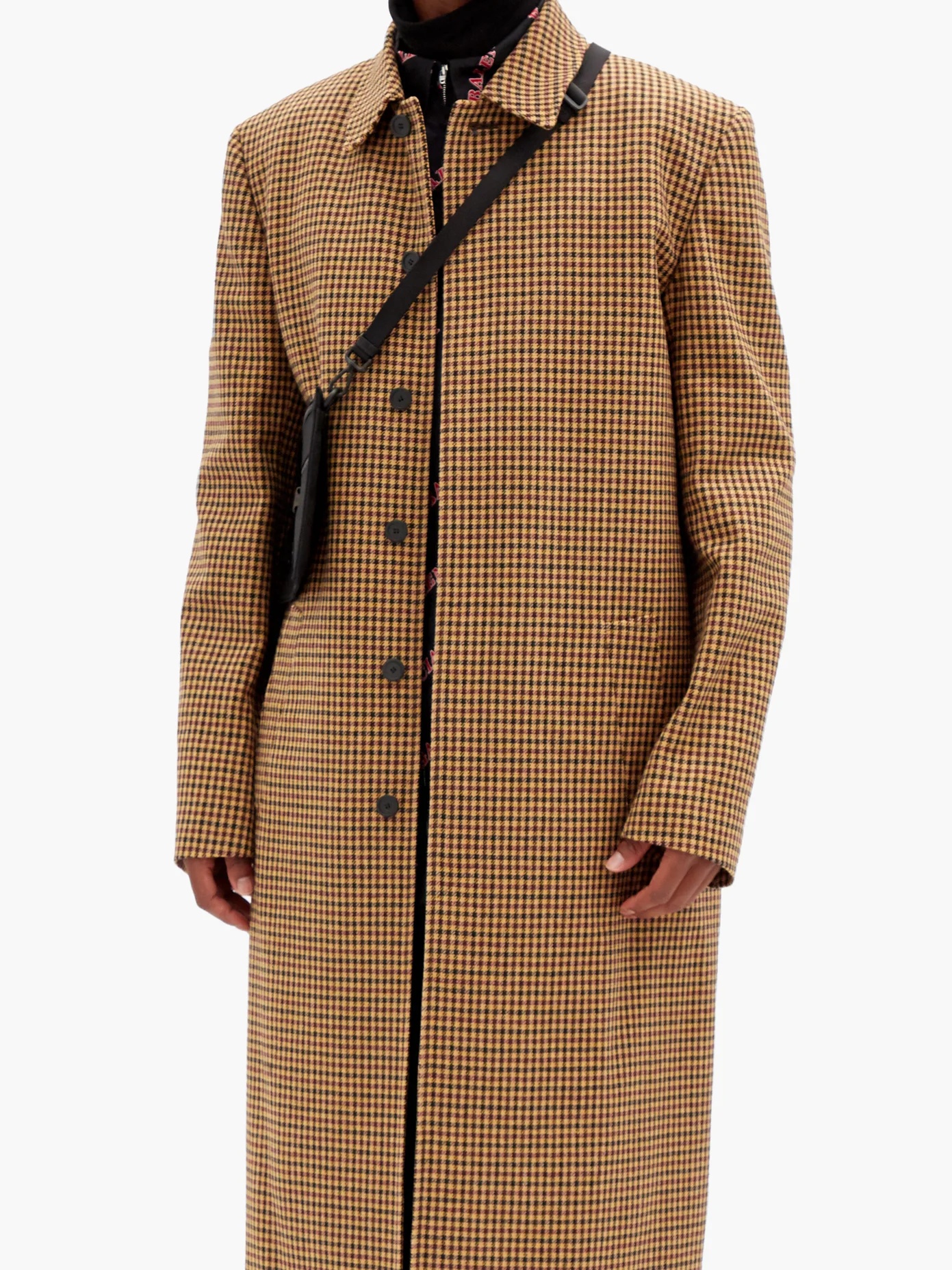 Single-breasted oversized wool-blend overcoat - 6