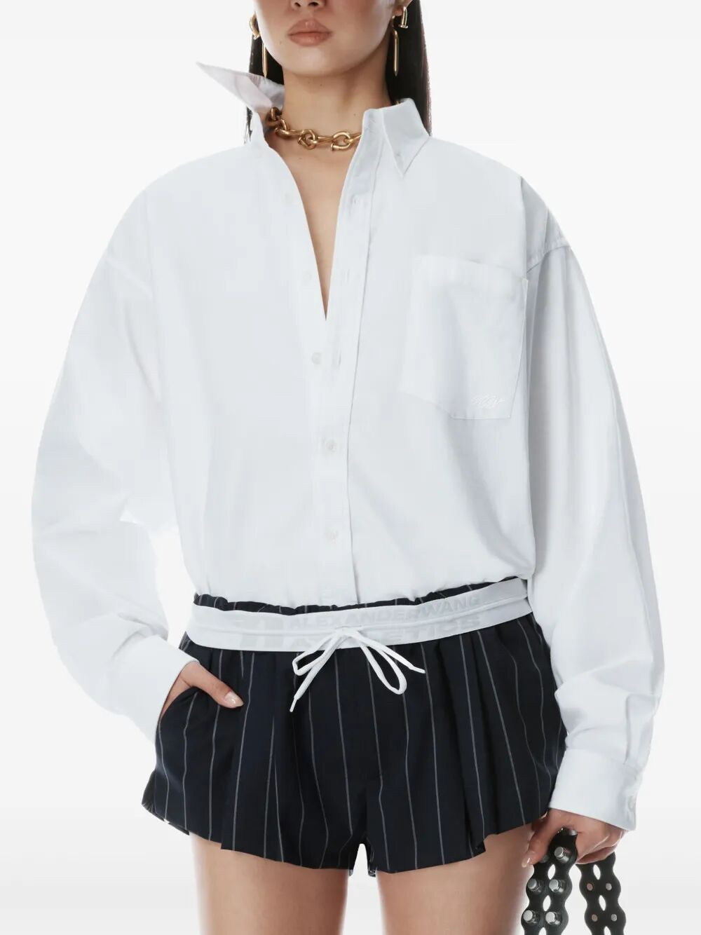 Alexander Wang Women Oversized Boyfriend Shirt - 3