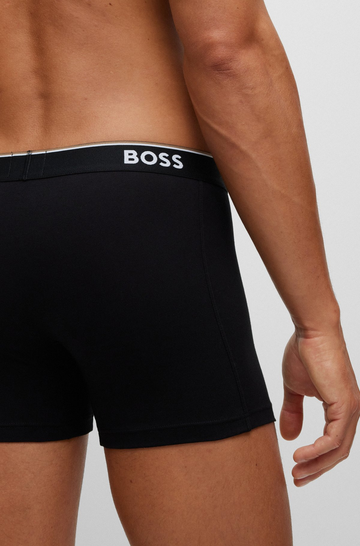 THREE-PACK OF STRETCH-COTTON BOXER BRIEFS WITH LOGOS - 6