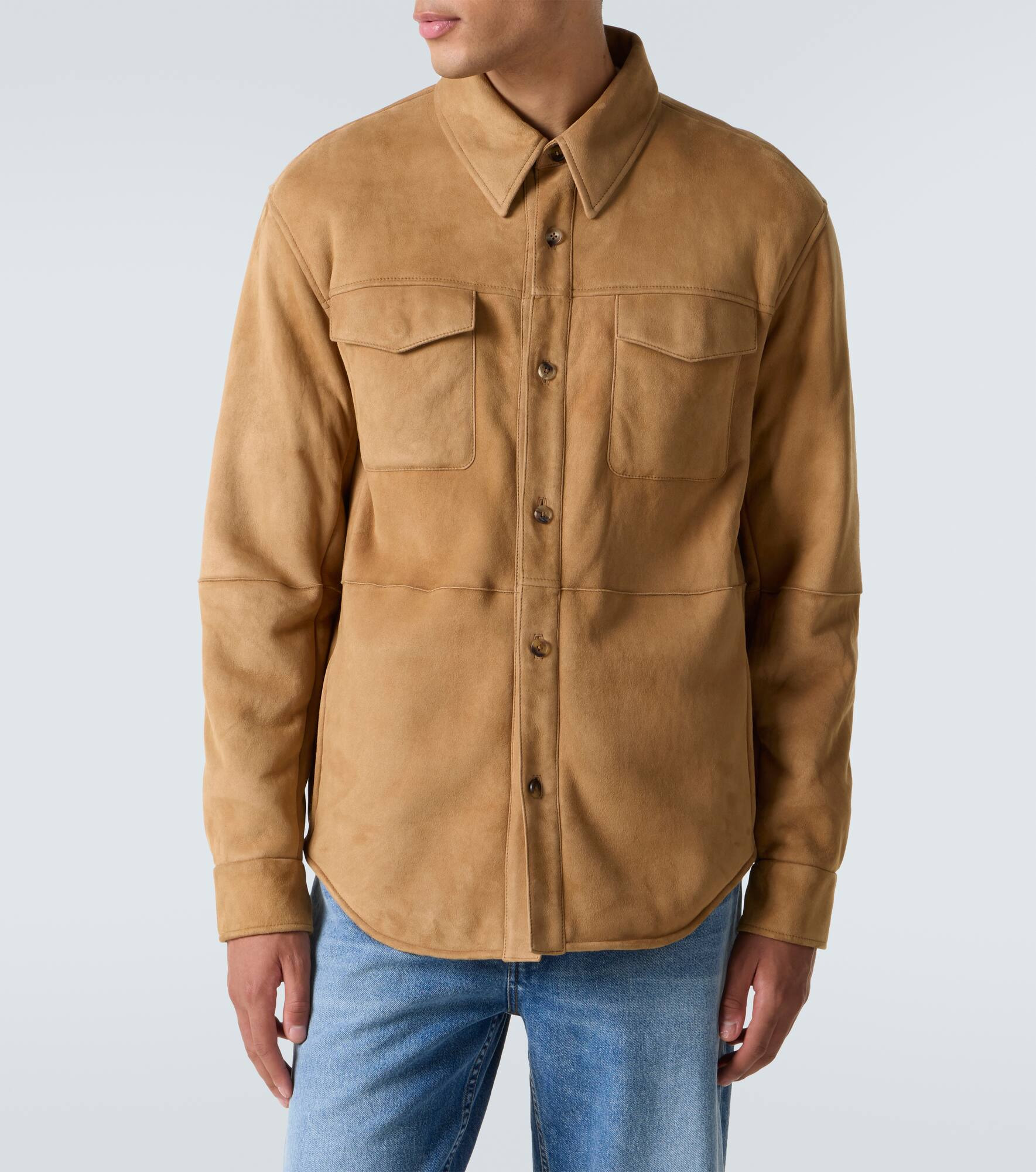 Bento shearling-lined suede jacket - 3
