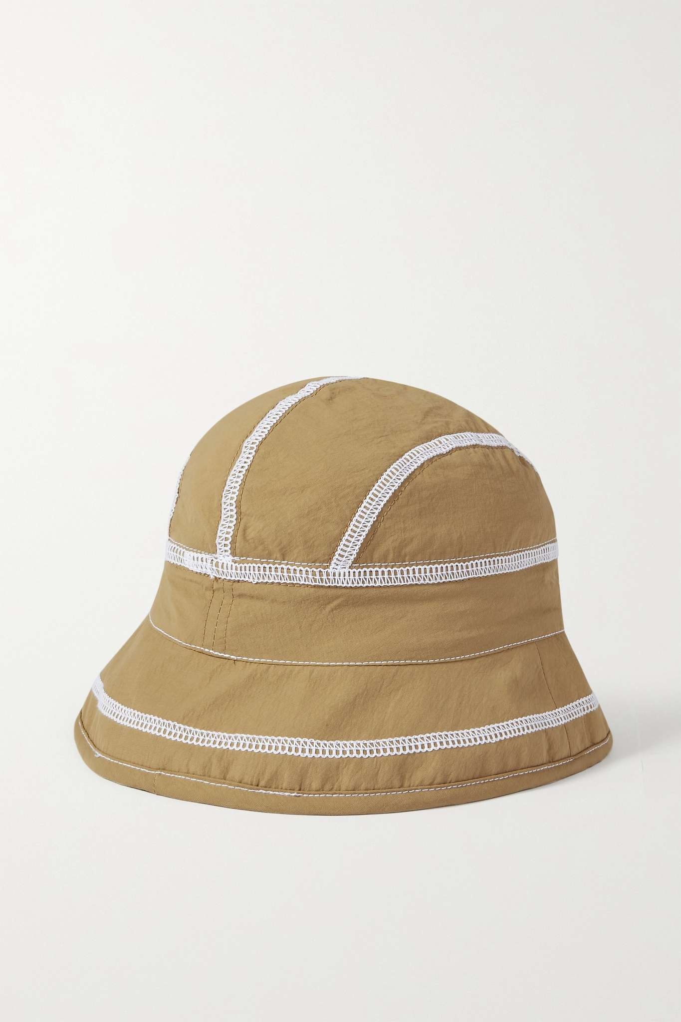 Le Bob Frescu topstitched shell bucket hat - 3