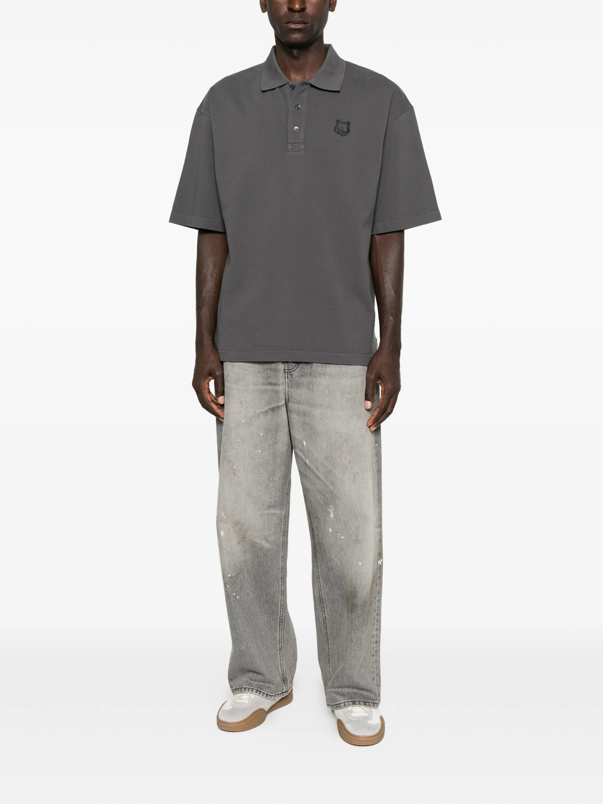 Maison Kitsuné Fox-head Embroidered Polo Shirt - 3