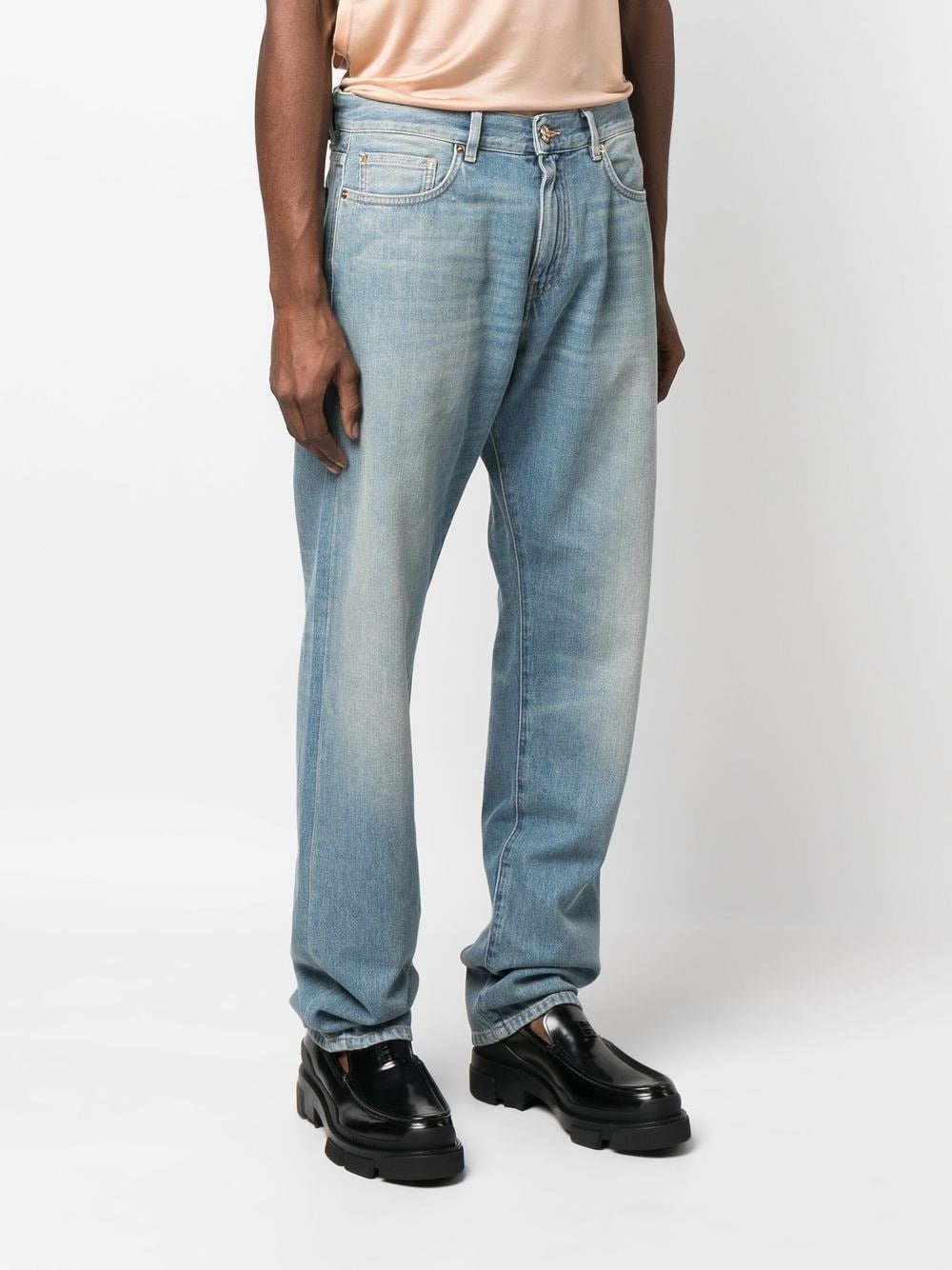 straight-leg cut denim jeans - 3
