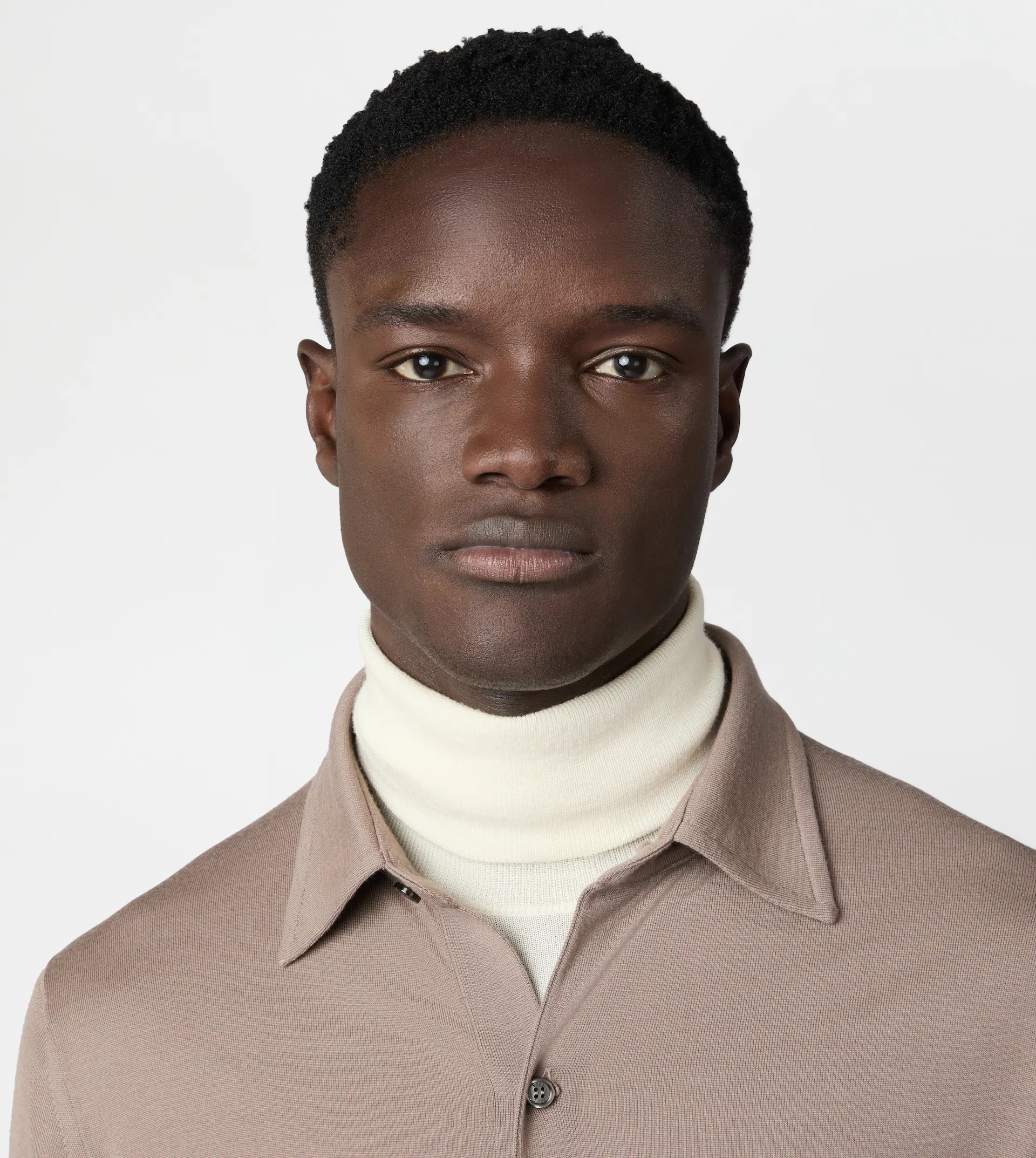 SHIRT IN T15 WOOL - BEIGE - 3