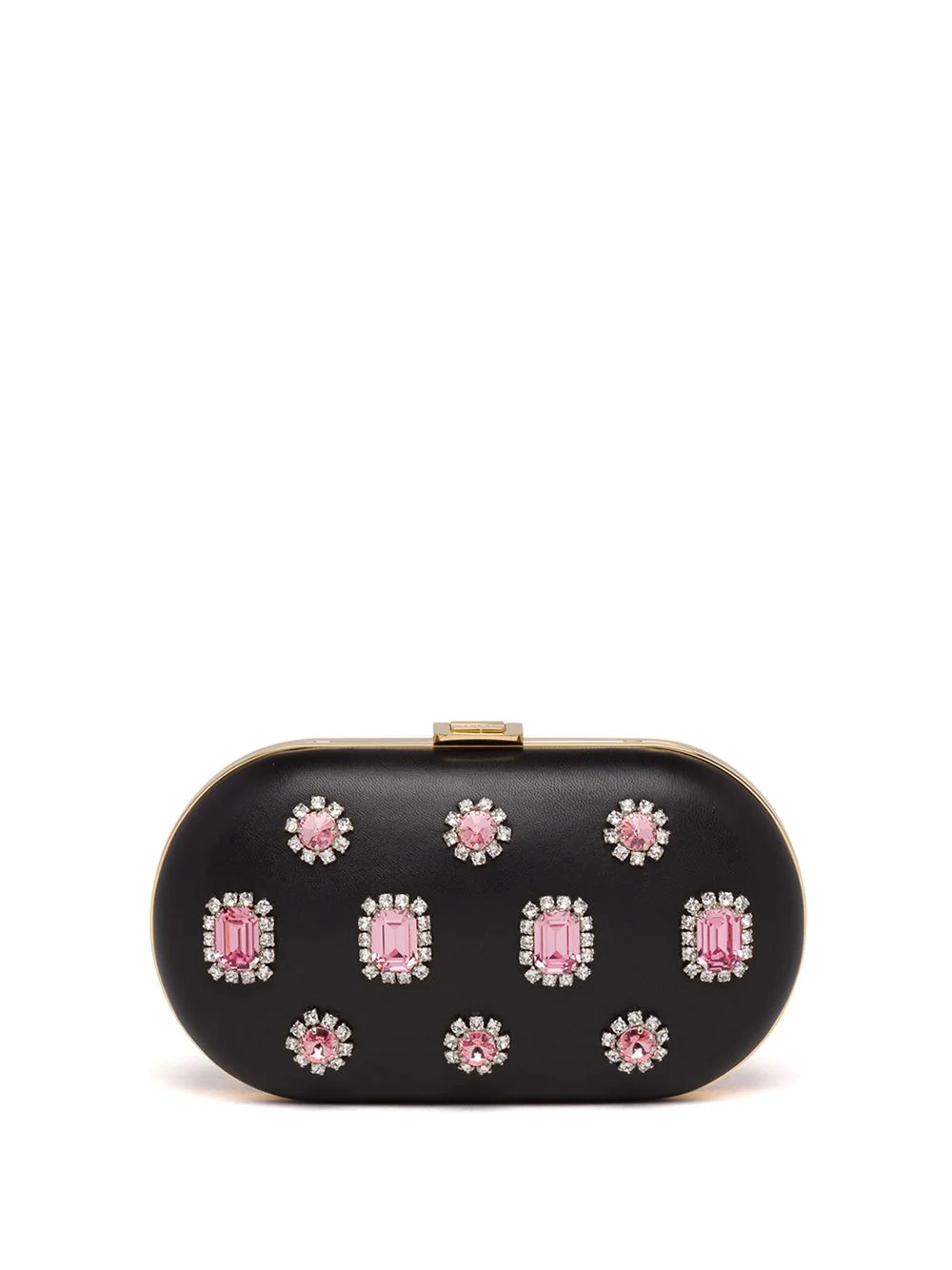 jewel appliqué clutch - 1