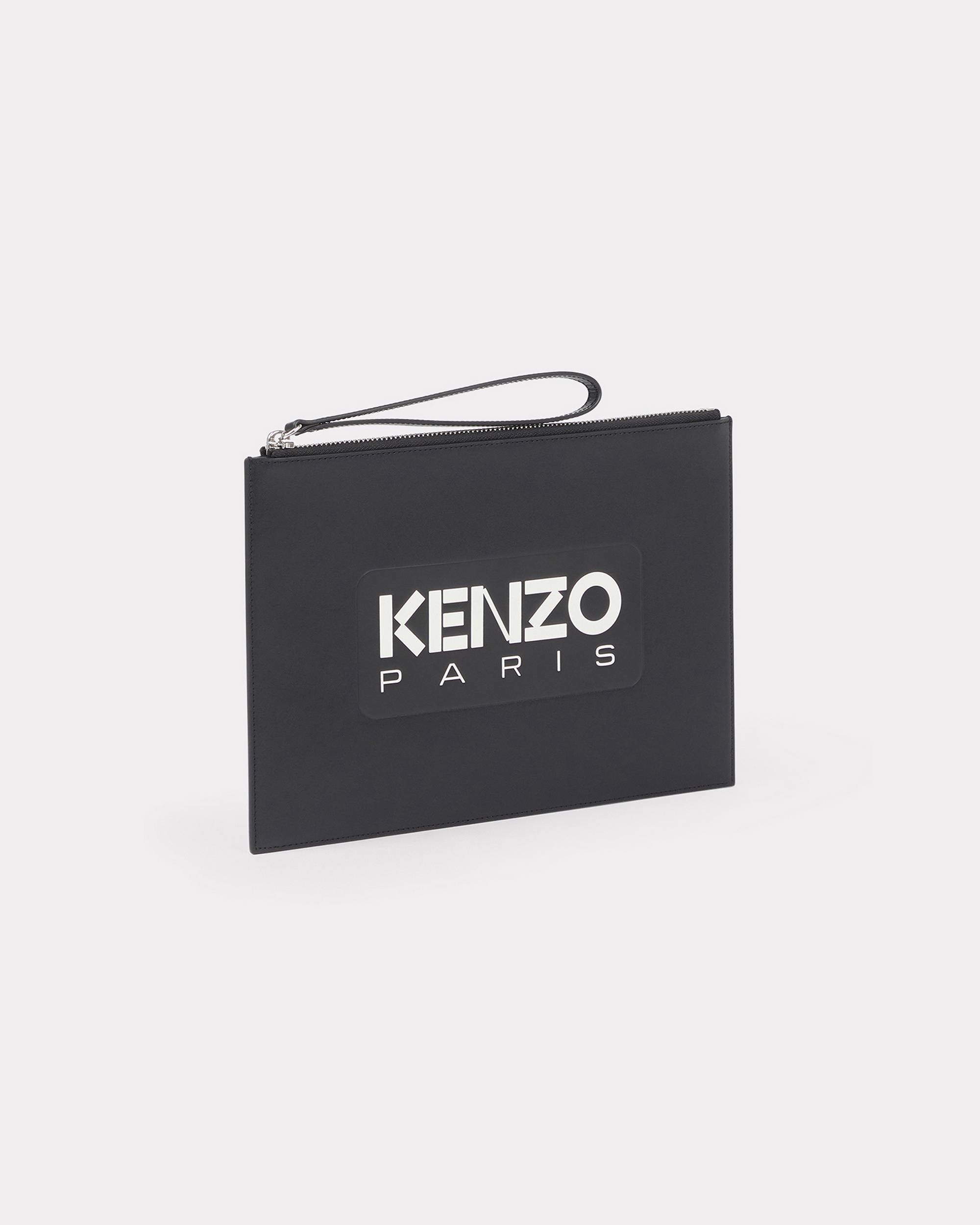 Large 'KENZO Emboss' leather pouch - 1