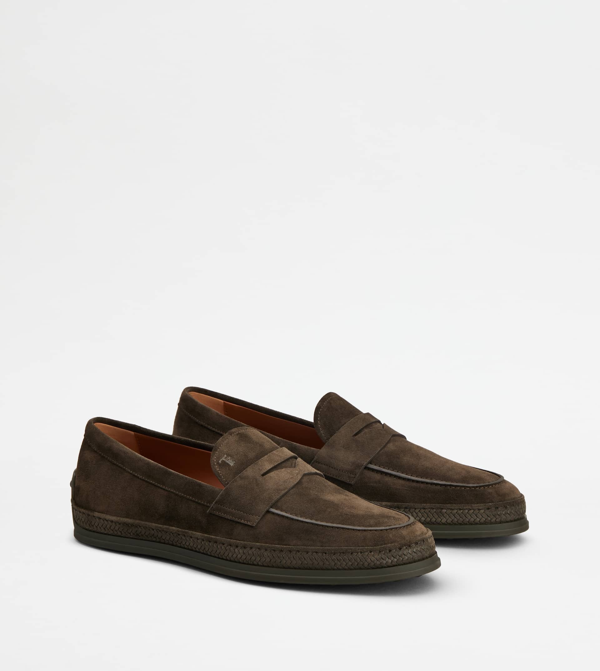 LOAFERS IN SUEDE - BROWN - 2
