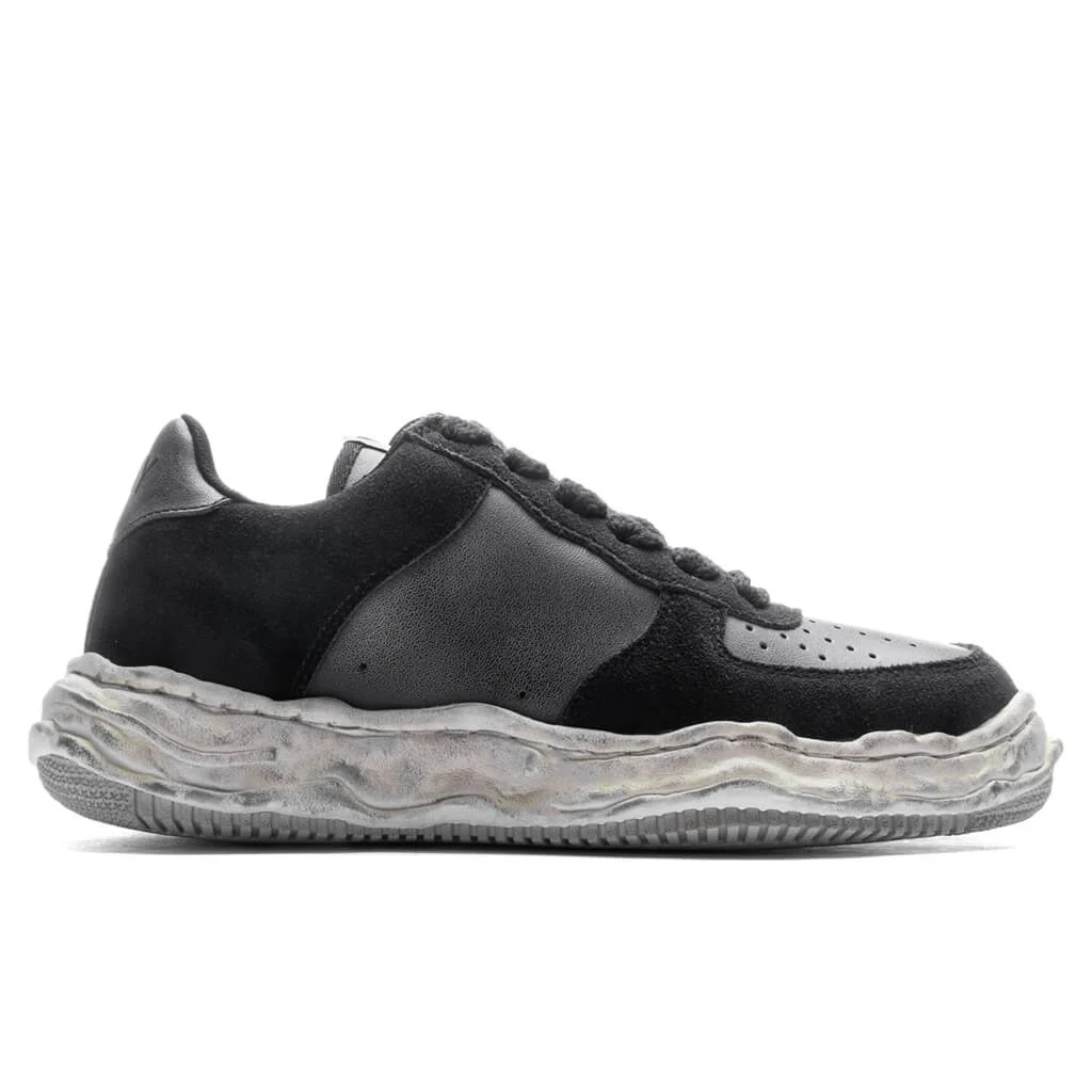 WAYNE LOW OG SOLE LEATHER SNEAKER - BLACK - 1