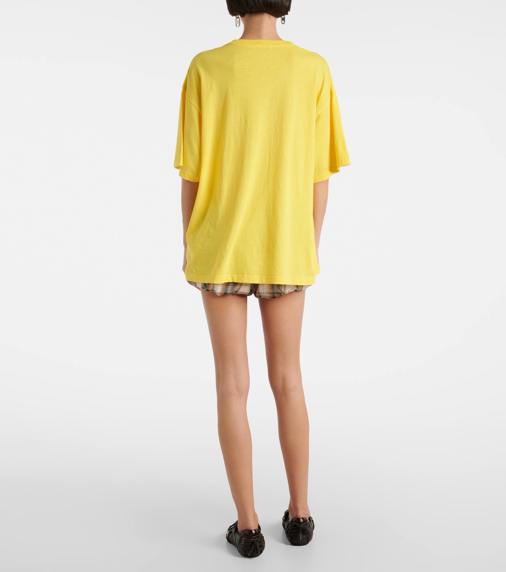 Logo cotton-blend jersey T-shirt - 3